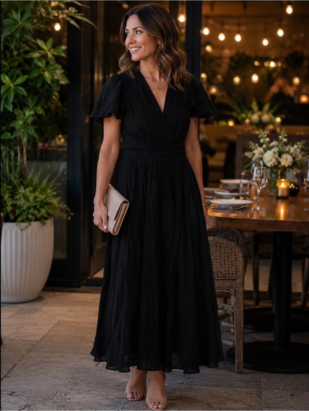 The Katrina Button Front Maxi by Anthropologie’s The Korner Minimalist Sz S